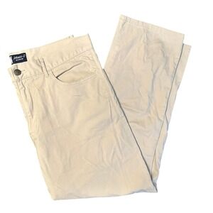 Johnnie O Mens Chinos Pants Beige 36x32 Cotton Spandex Flat Front‎ Casual